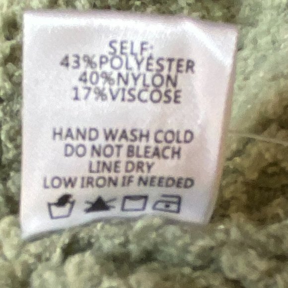 NWT Blue Blush Chunky Boucle Knit Sage Button Sweater Jacket Cottagecore Boho -M - Picture 14 of 15